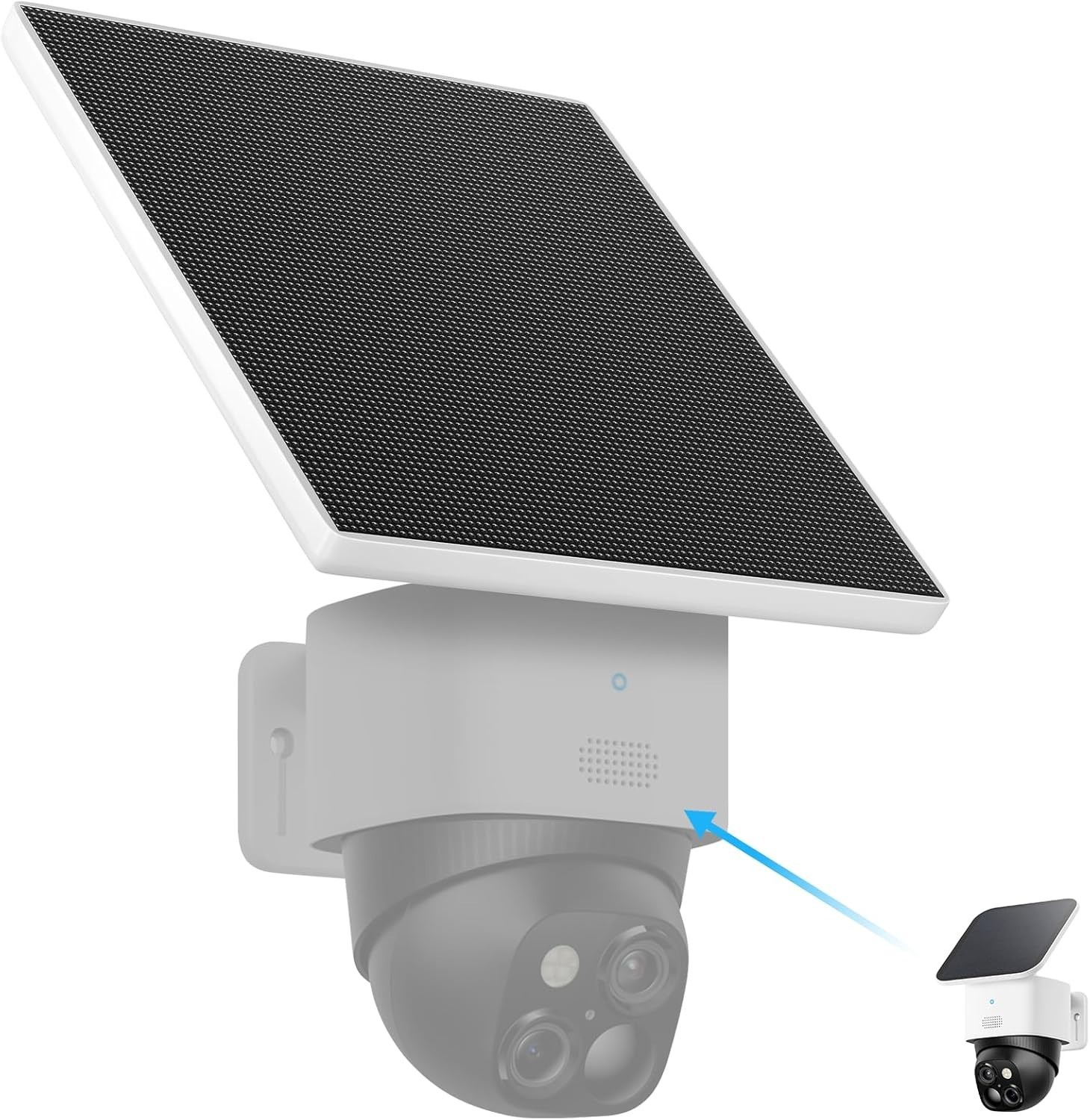 5W Solar Panel for eufy Security SoloCam S340, Higher Output Replacement for Ori