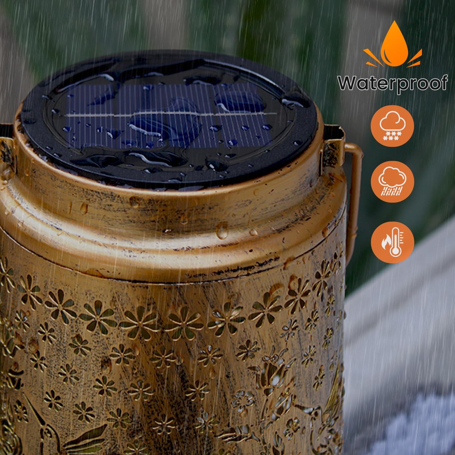 Daknswte 4 Pack Solar Light Replacement Top, Panel for Outdoor Black