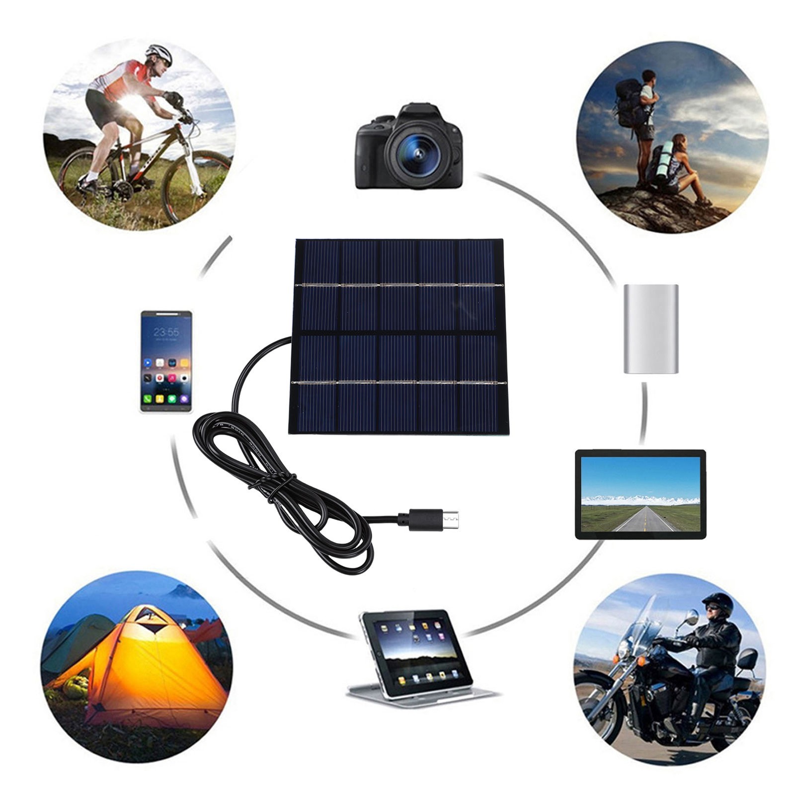 Portable Solar Charging Board 1.5W Power For Smartphones And Gadgets Popular