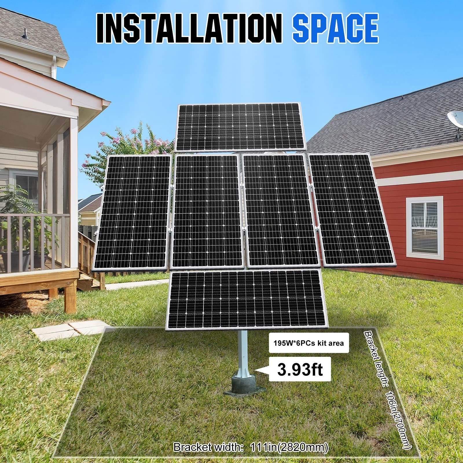 ECOWORTHY Solar Panel Dual Axis Tracking System Increase 40% Power with Track…