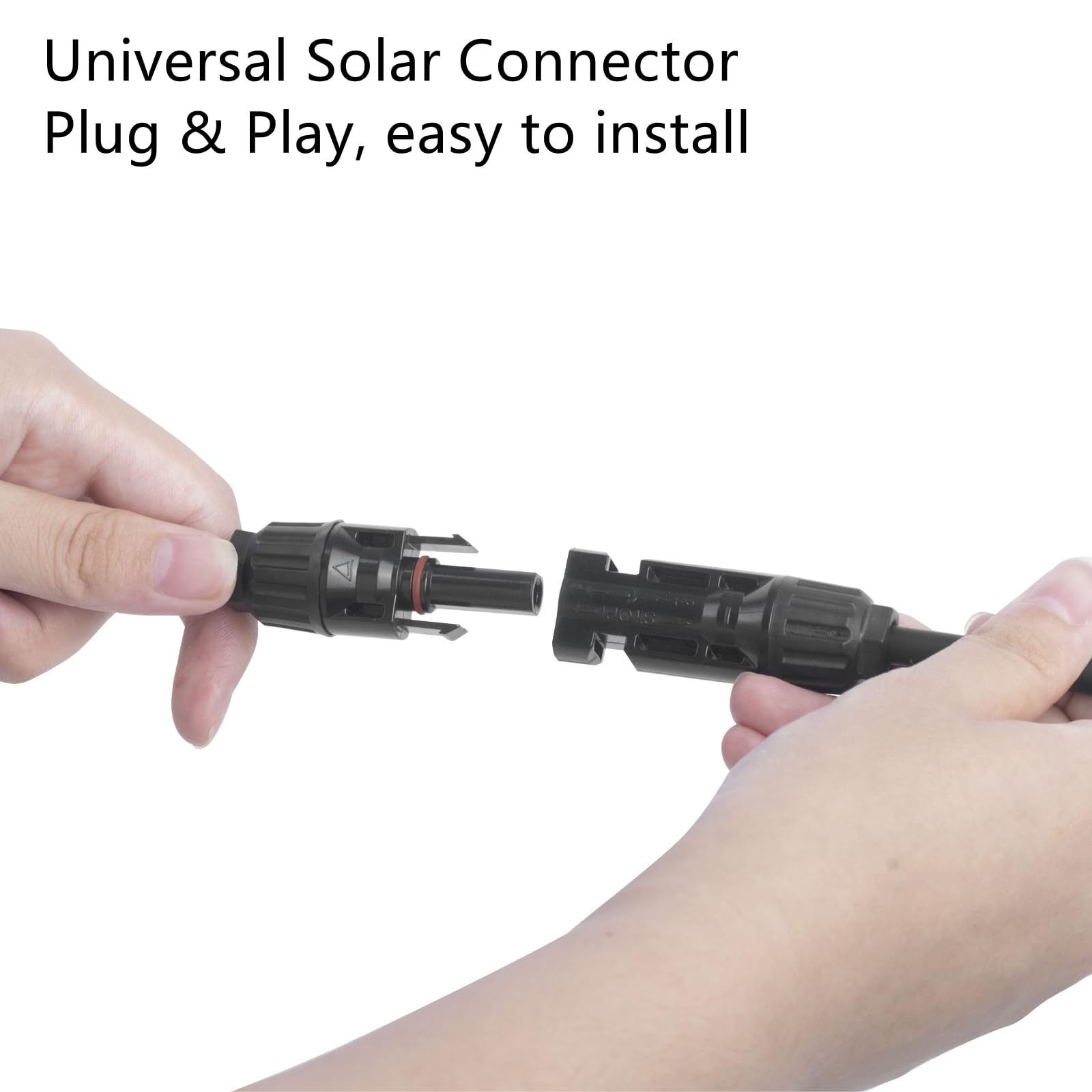 letivay 4 to 1 Solar Panel Connectors Y Branch Universal 10 AWG Solar Connect…