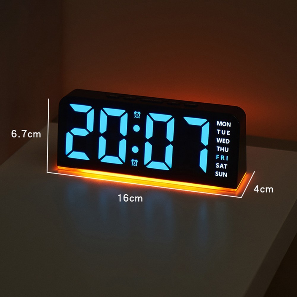 Alarm Clock Home Decor Clear Time Visibility Light And Atmosphere Lamp