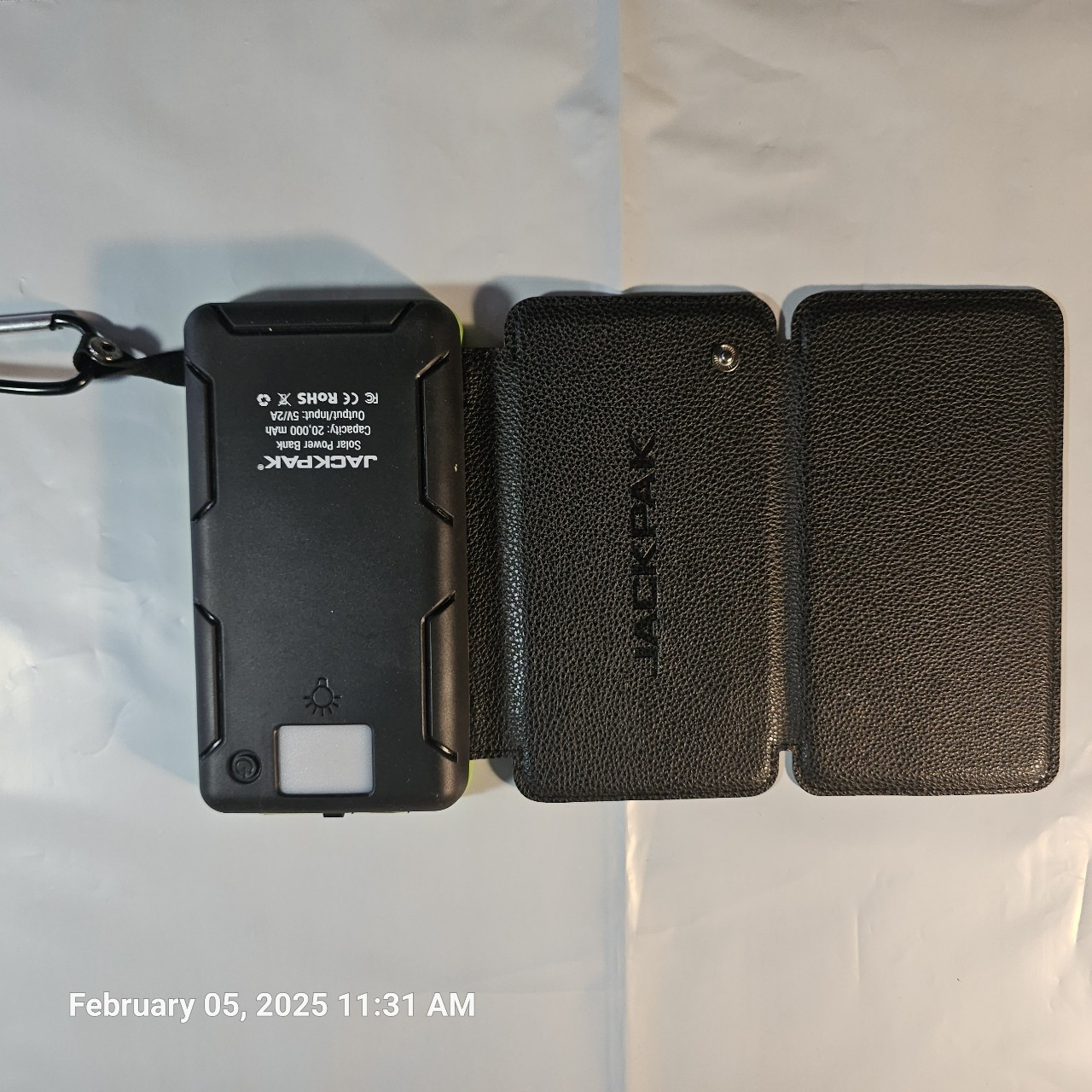 Solar Power Bank Jackpak PB20KS/flashlight – 5180428 Quickjak lightweight