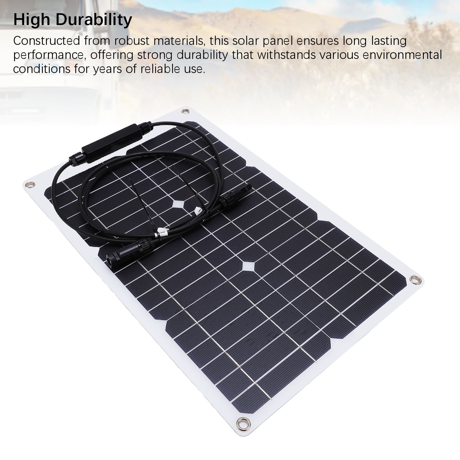 30W 18V Flexible Solar Panel High Efficiency Portable Bendable Monocrystall UIQW