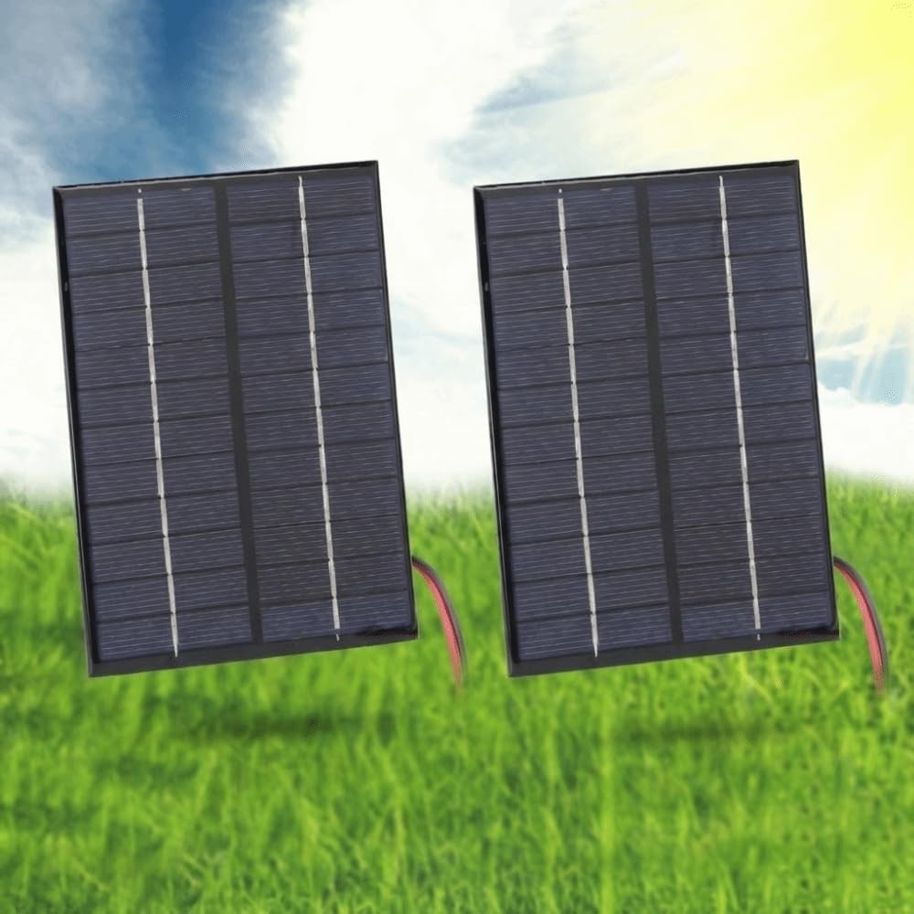 Polycrystalline Solar Panel with Alligator Clips – Portable Solar Charger for…