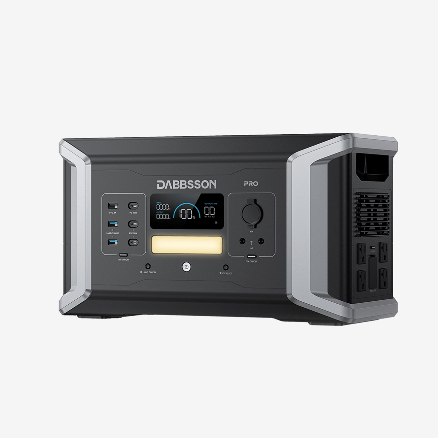 Dabbsson 2048Wh 3600W Portable Power Station w/ Parallel Connector for Home Rvs