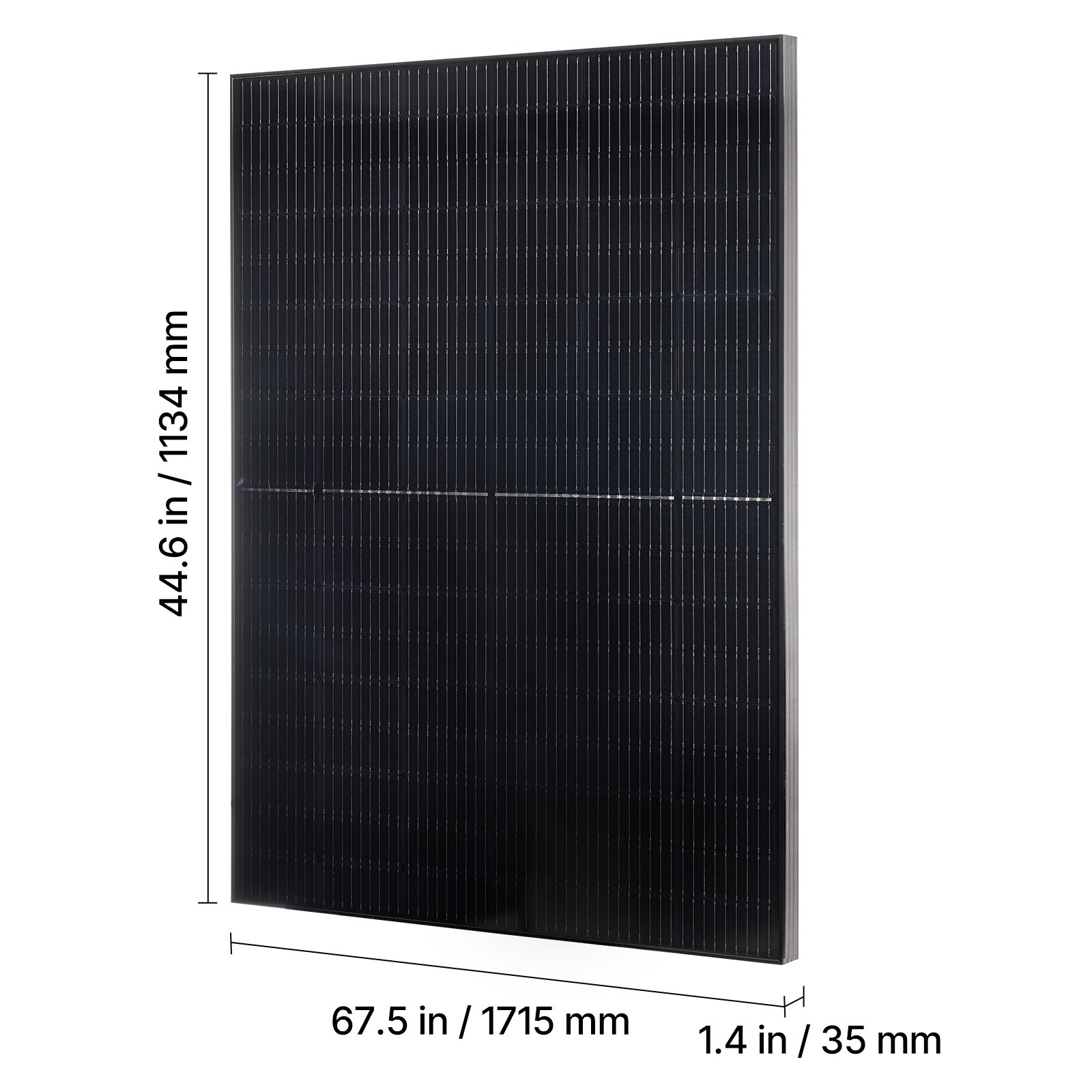 Uimoso 2PCS 400W Monocrystalline Solar Panels with MC4 Output & Durable Frame
