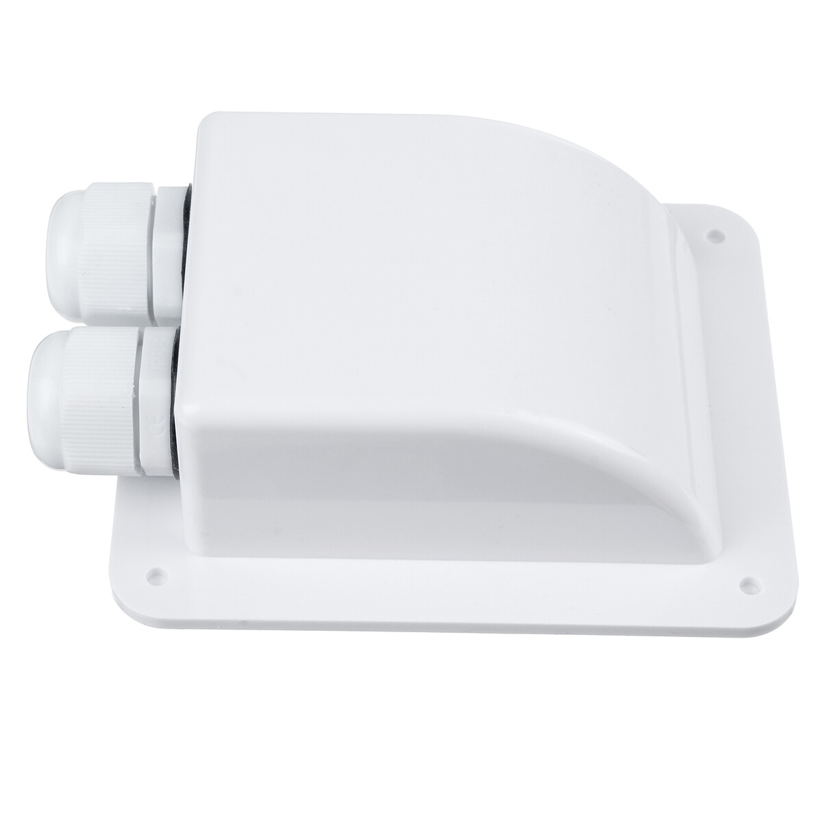 2Pcs Double Wire Cable Entry Gland Box Roof Solar Panel Junction Box RV Caravan