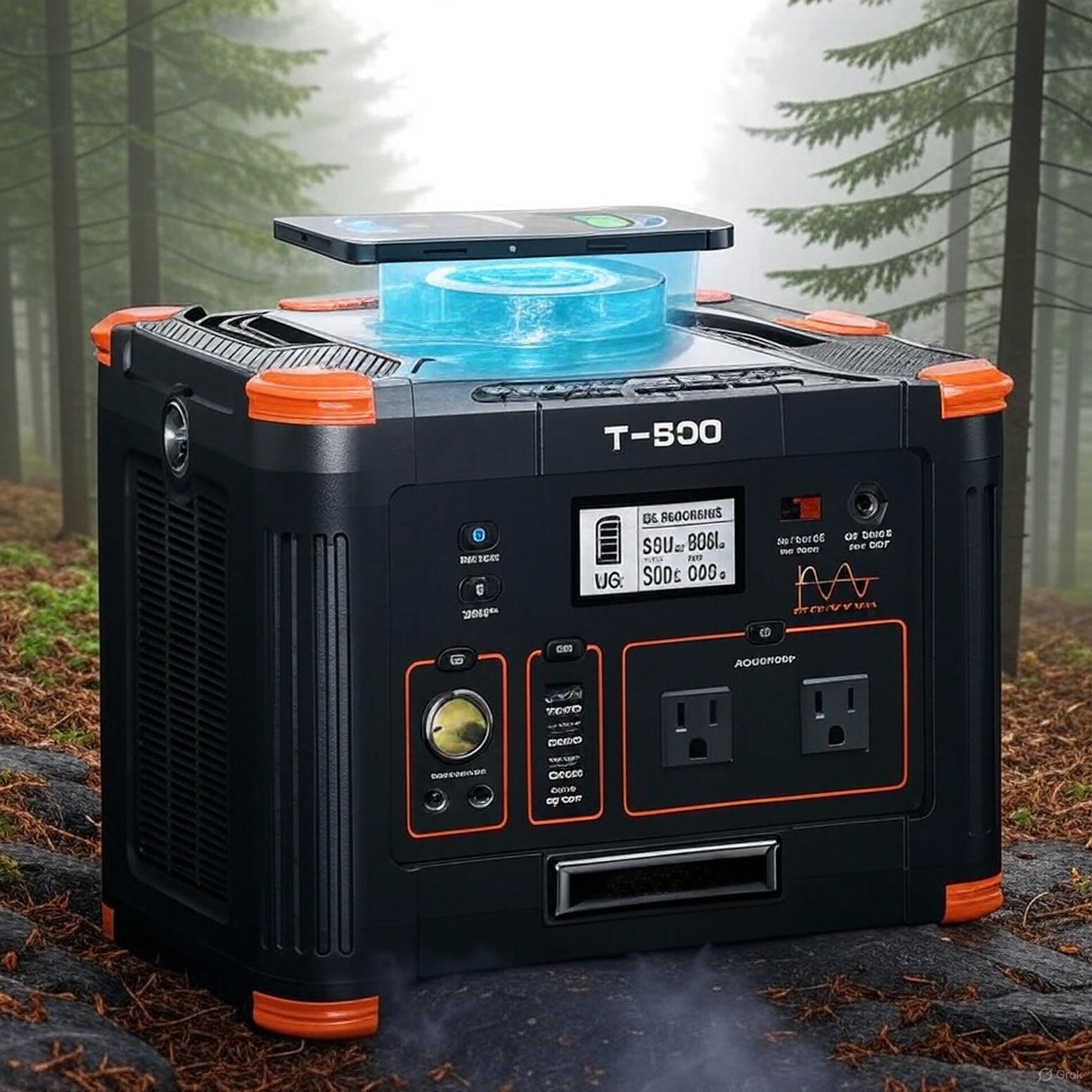 1000W 500W Portable Solar Generator Station Battery Power Bank