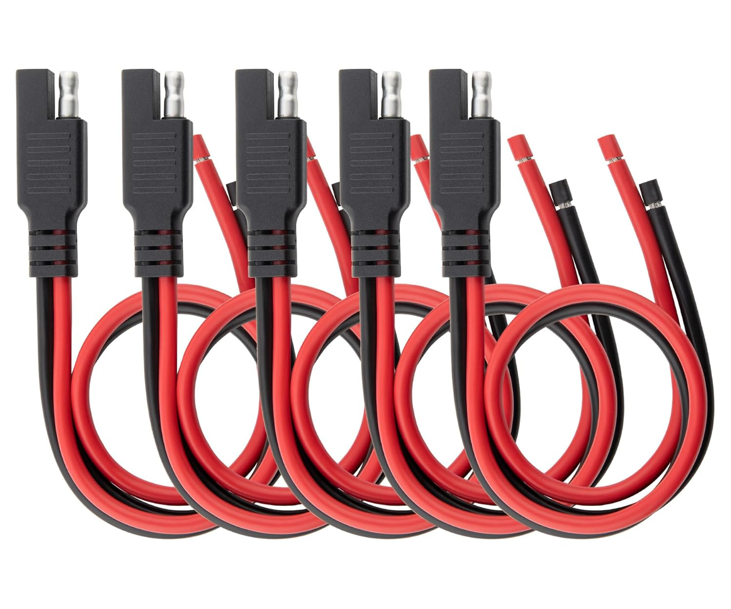 5PCS SAE Connector 12AWG 1 Feet SAE Extension Cable for Solar Panel Motorcycl…
