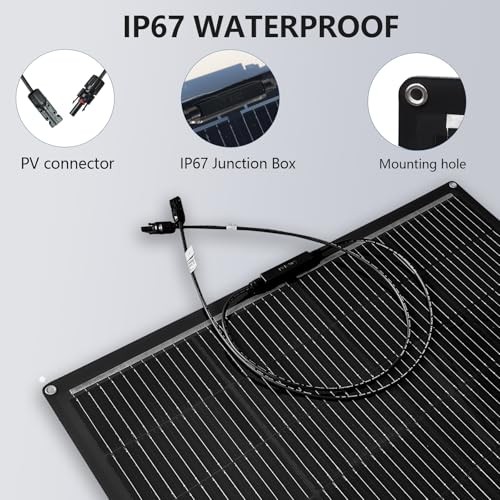 Flexible Solar Panel 200 Watts Monocrystalline Fiberglass Solar 200 watts