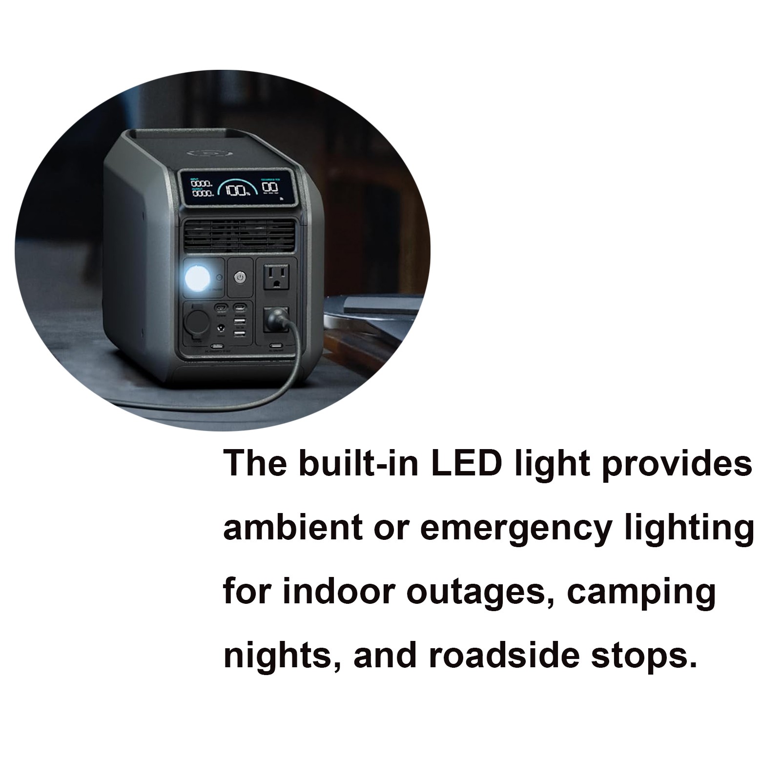 1008Wh 1200W Portable Power Station Solar Generator for Camping Dabbsson 1000L
