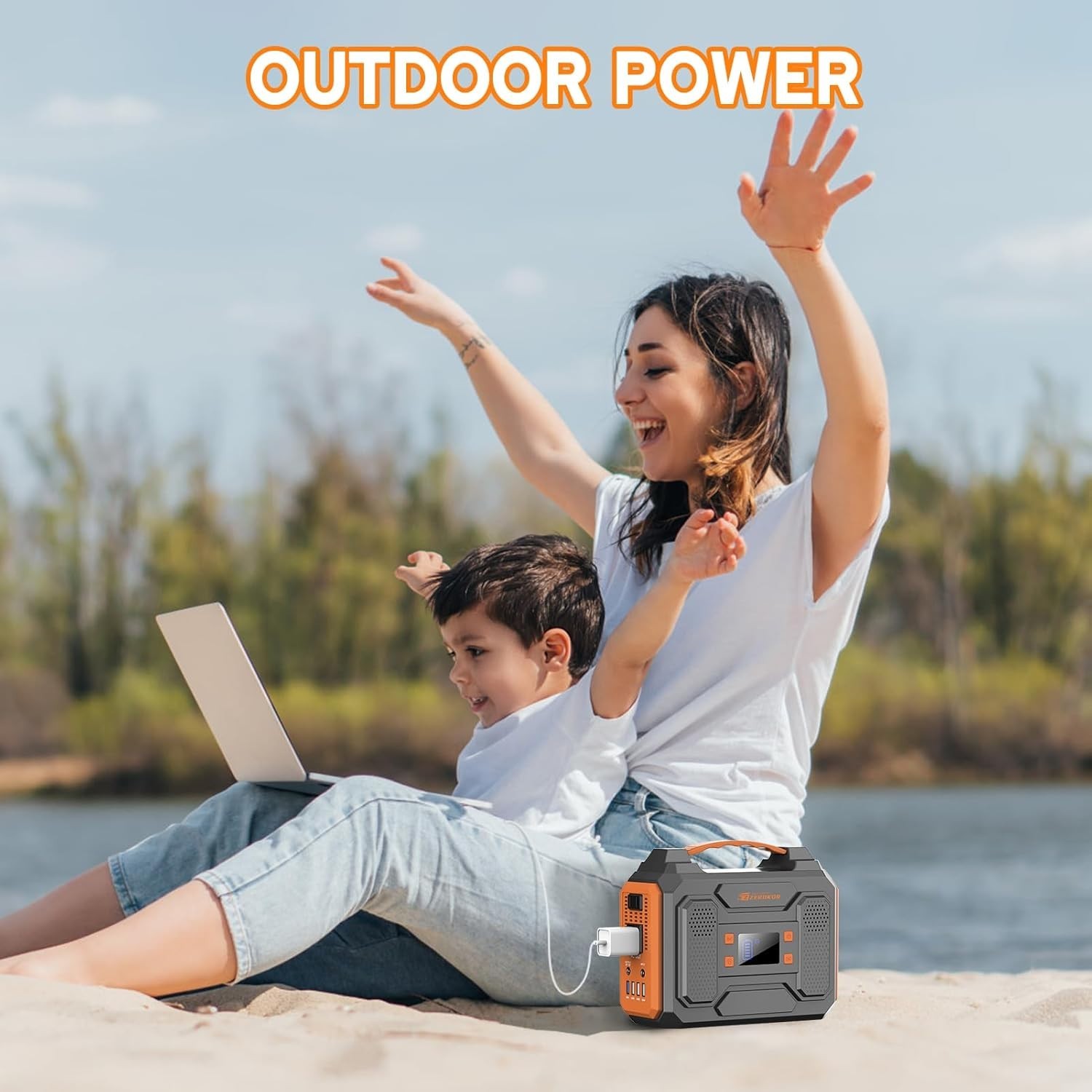 Outdoor 300W Solar Generator – Lightweight Portable Power with Safety Features