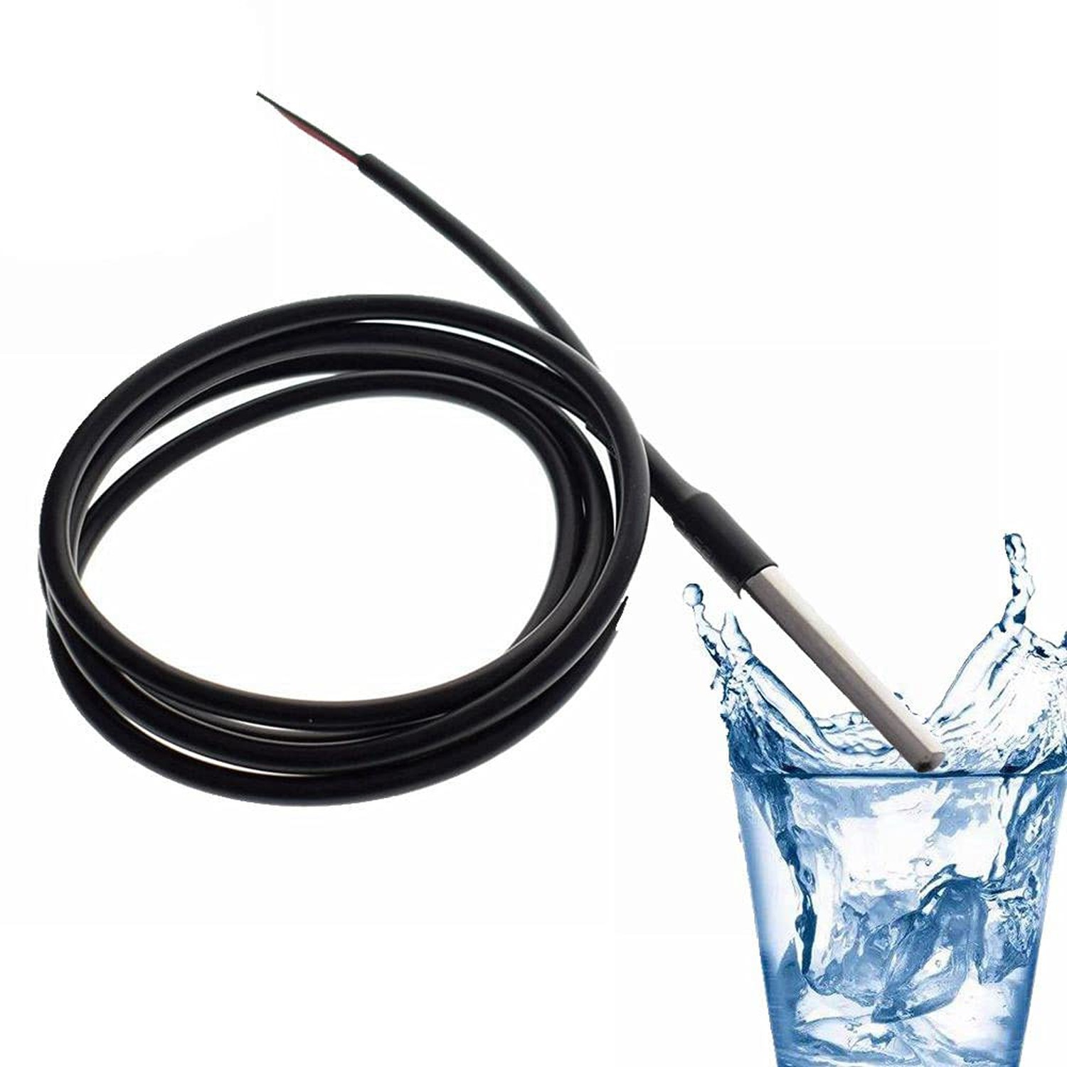 2 Pack Temperature Sensor Module Kit with Waterproof Stainless Steel Probe, T…