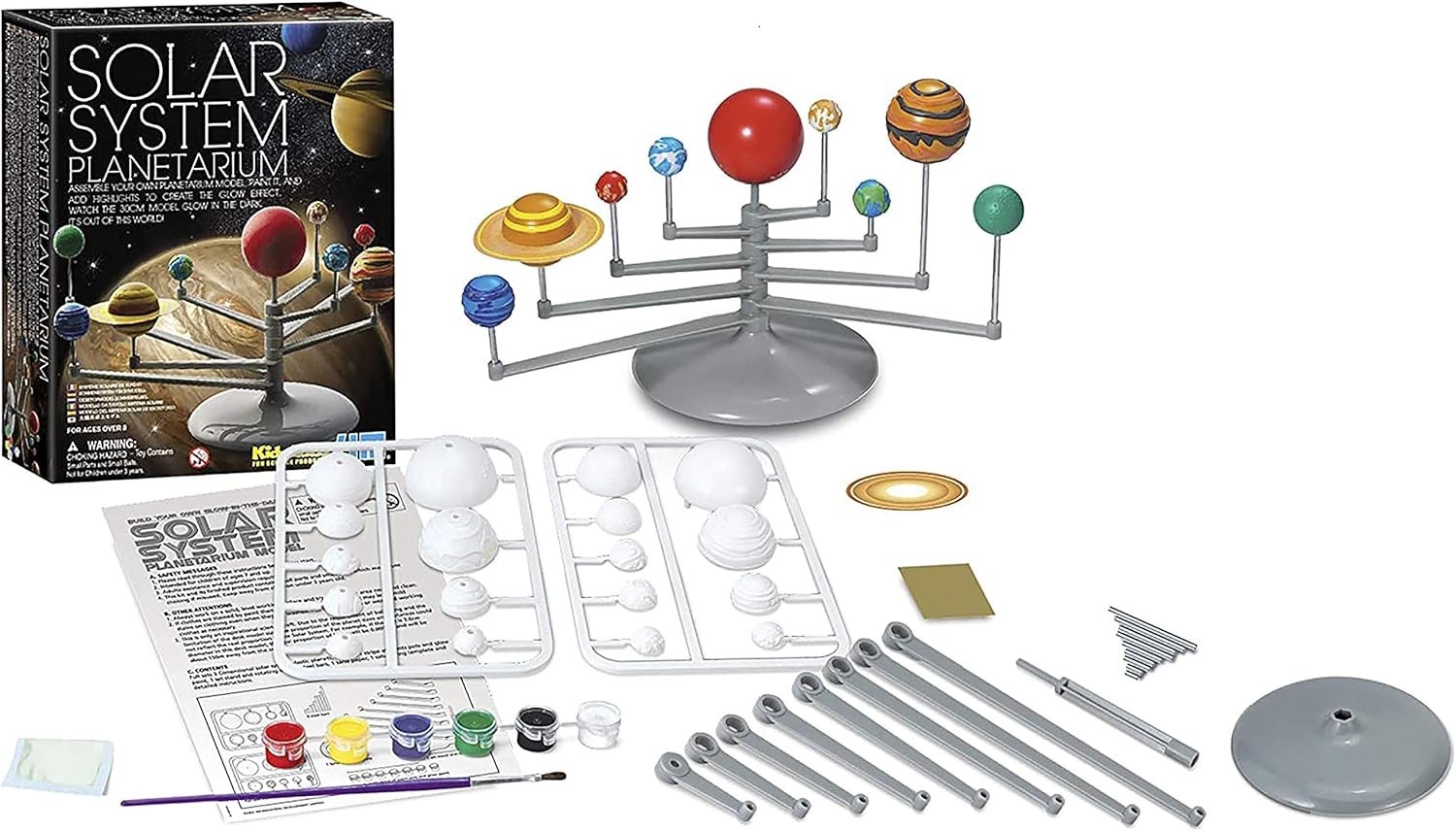 Interactive Solar System Planetarium Kit – Assemble & Paint, STEM Learning Toy