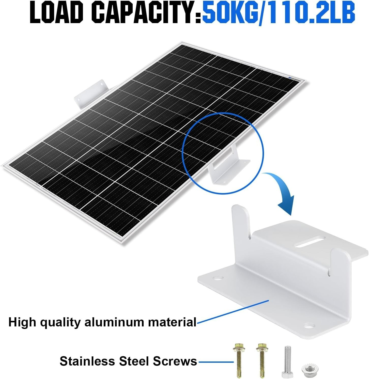 16 Units Solar Panel Mounting Brackets,Z Bracket Sets Lightweight Aluminum Co…