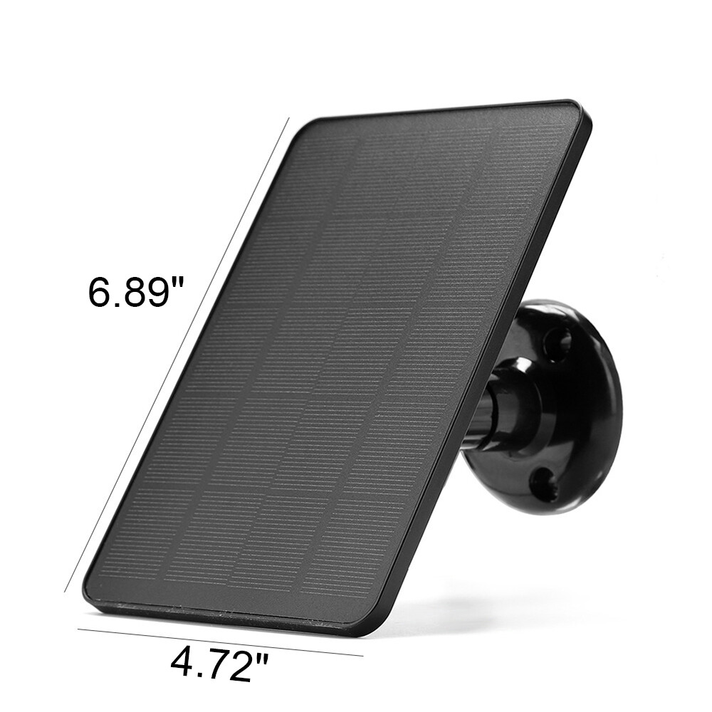10ft Cable-4W-5V Solar Panel Charger for Ring Camera Spotlight & Stick Up Cam