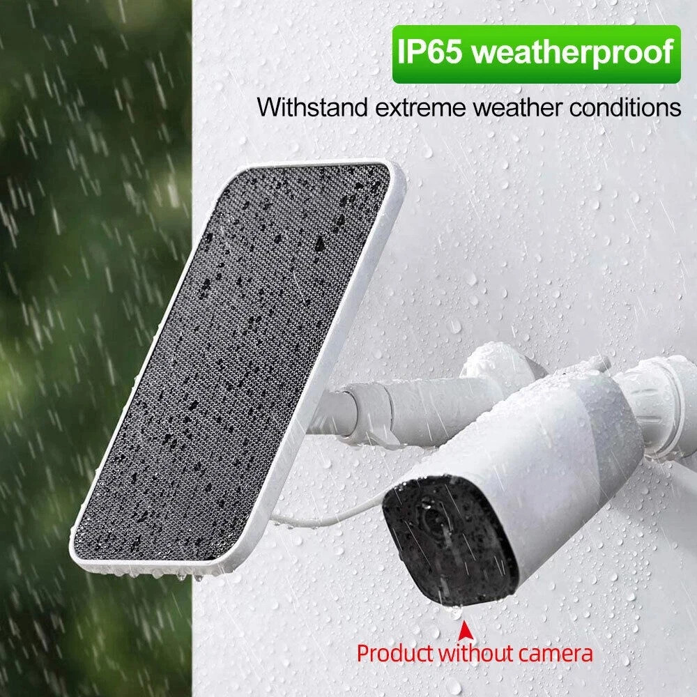 Solar Panel for Ring Spotlight Camera/Stick Up Cam Battery Charger 8W 5V Output