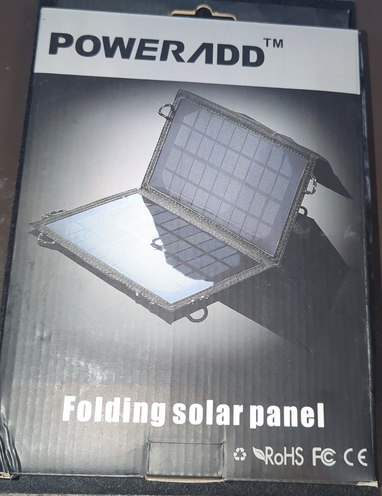 POWERADD 7W Folding Solar Panel Portable 5V USB Camping Charger