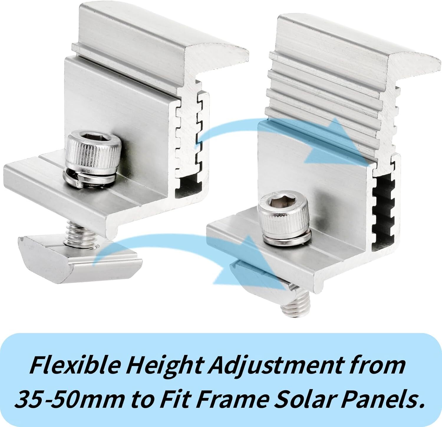 10 Pack Solar Panel Mounting Brackets Solar Panel Clamps Solar Panel Accessories