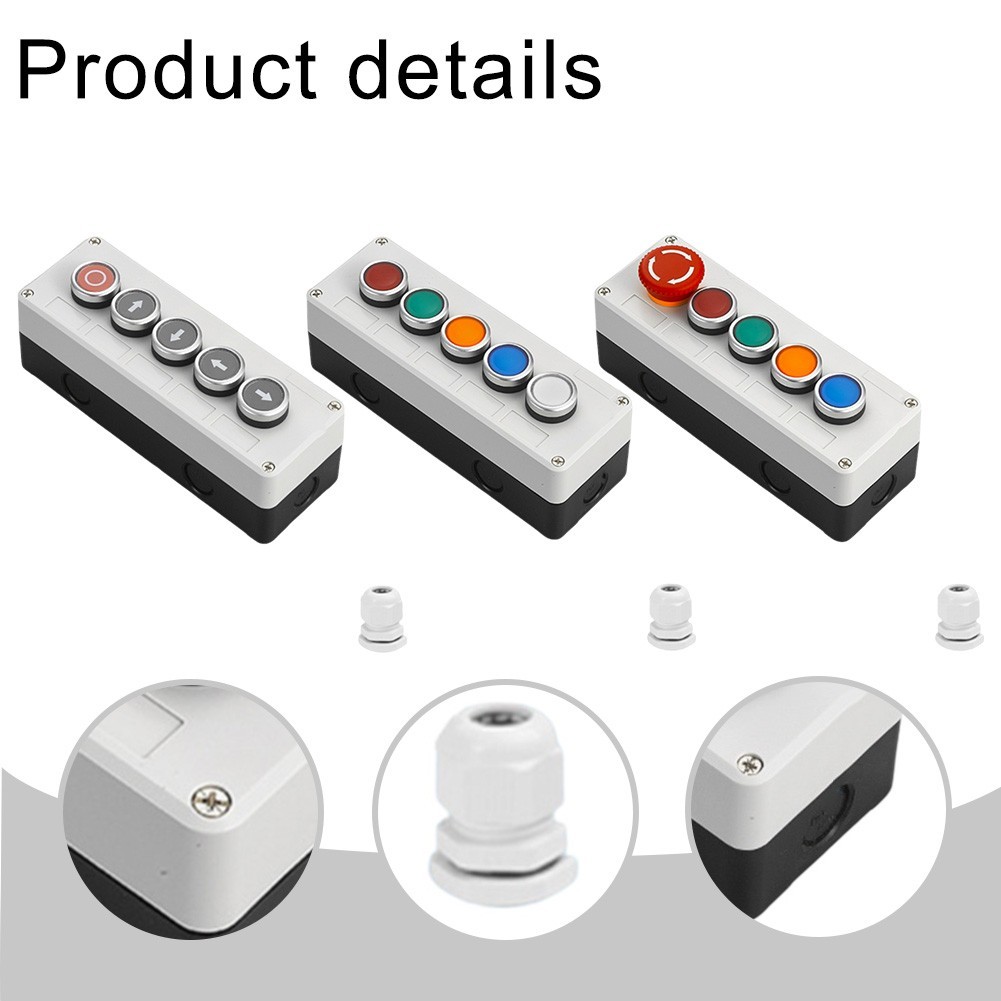 Ergonomic 22mm Inching Push Button Switch with Effective Sealing System