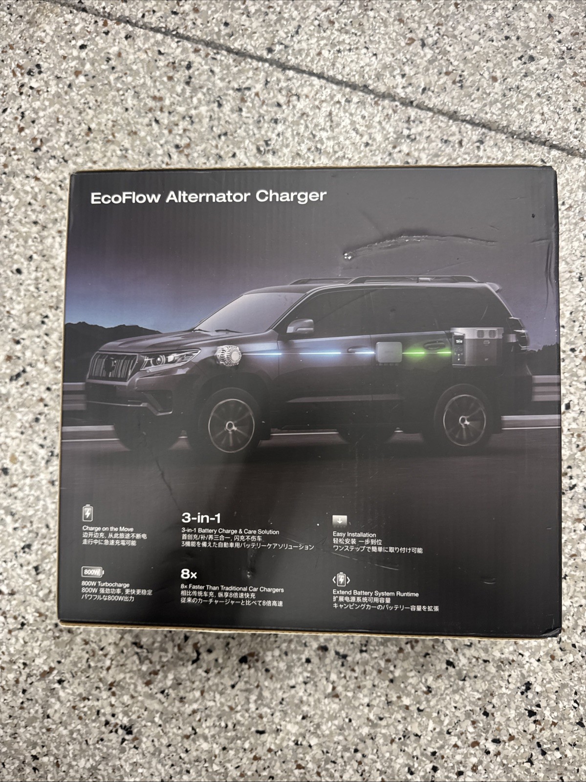 EcoFlow 800W Car Alternator Charger 3-in-1 Fast DC-DC Charger with Power Station