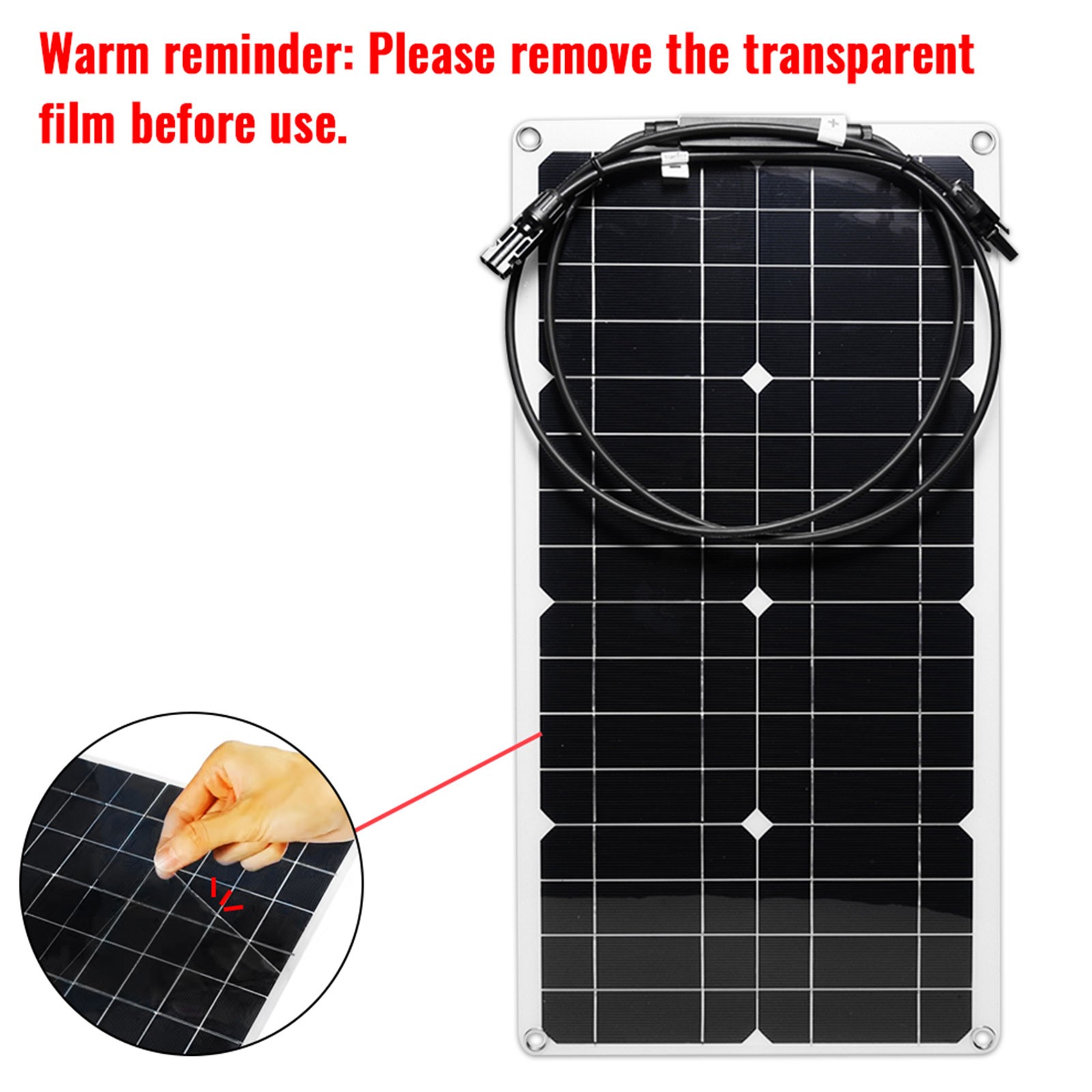 SOECOPO 30000W Peak Solar System Kit Flexible Panel for Camp Charger Off GridlN