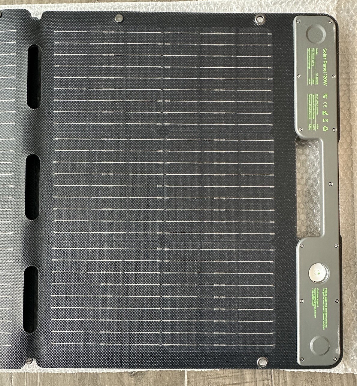 Green Pulse 120W Solar Panel Model GP-SOP001 Portable & Foldable For 300W/500W/