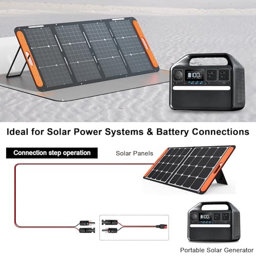 10AWG Solar Panel to Anderson Connector Extension Cable 3 Ft Tinned Copper