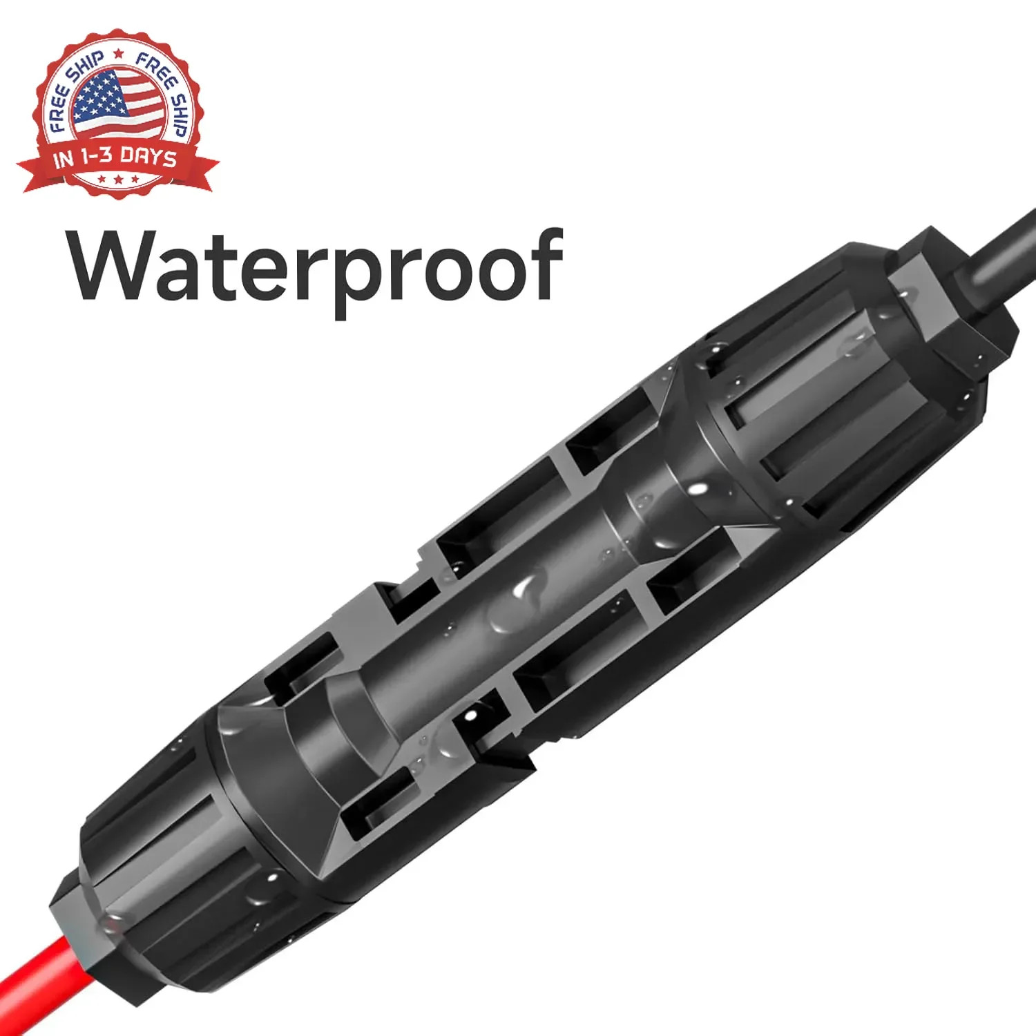 10AWG Solar to SAE Extension Cable 60cm Tinned Copper Waterproof RV Battery Char