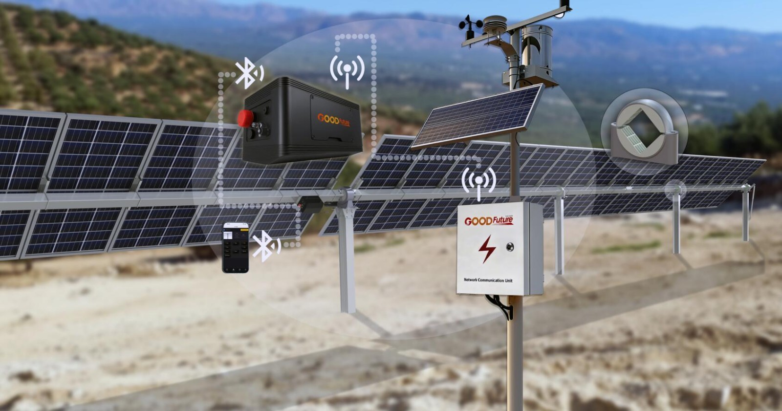 PV Tracker Controller Smart for PV Systems Single-Axis Solar Tracking System