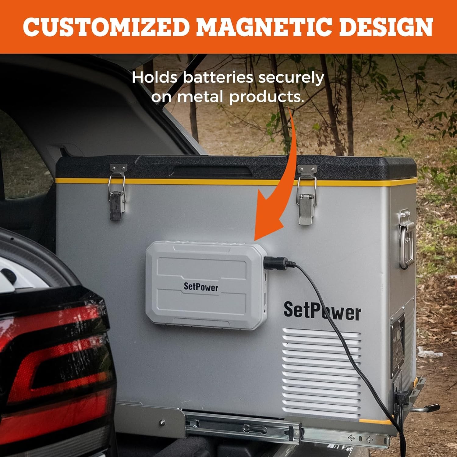 Setpower PG216Wh Portable Power Station Magnetic Bank for Fridge
