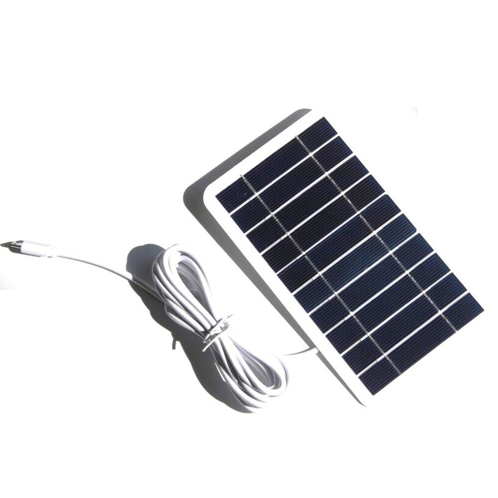 2W 5V Solar Panel Charger For Outdoor Phone Solar Mobile Power Charger Micro/USB