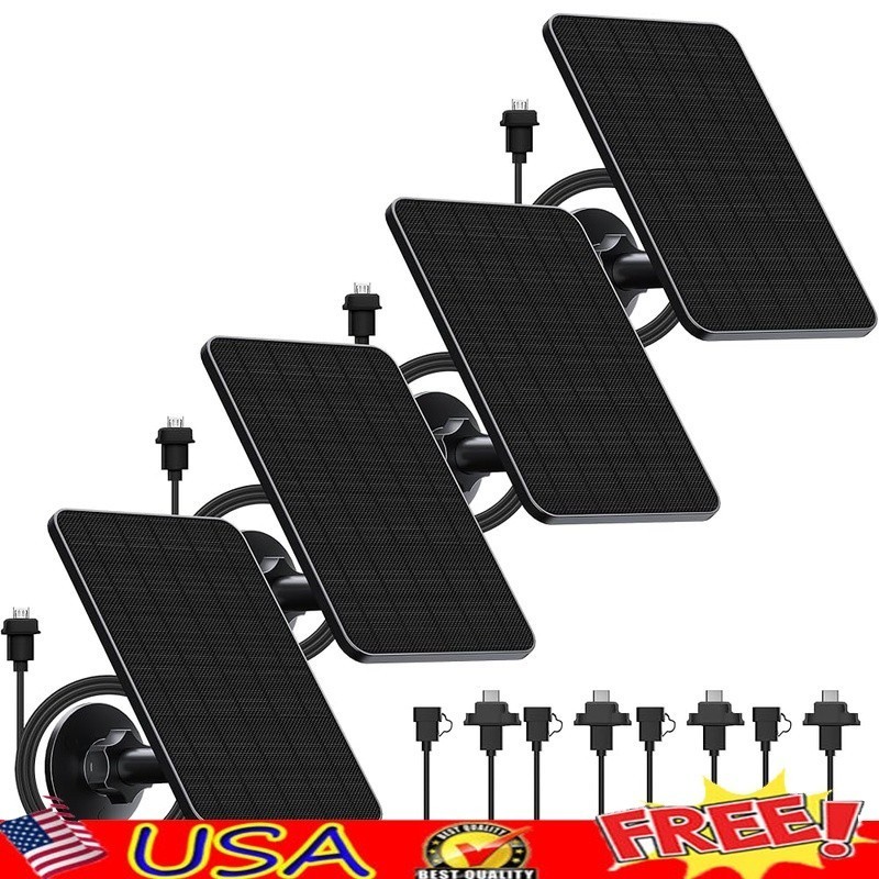 4 Pack Solar Charger Blink Outdoor Camera Waterproof Efficient Power Supply New