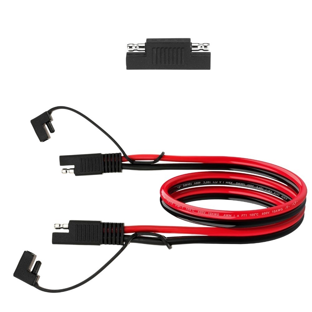 10AWG SAE Extension Cable for Solar Panel RV Battery Automotive & Marine,2 Pcs