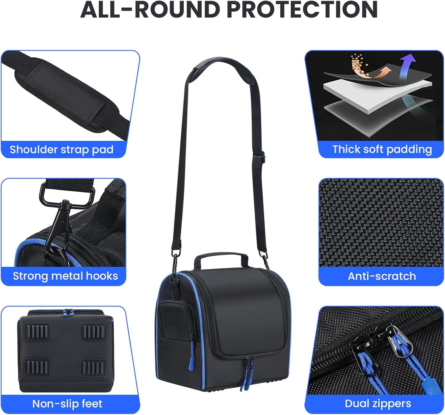 Portable Power Station Carrying Bag Compatible with Anker 521/ DaranEner 300w, C