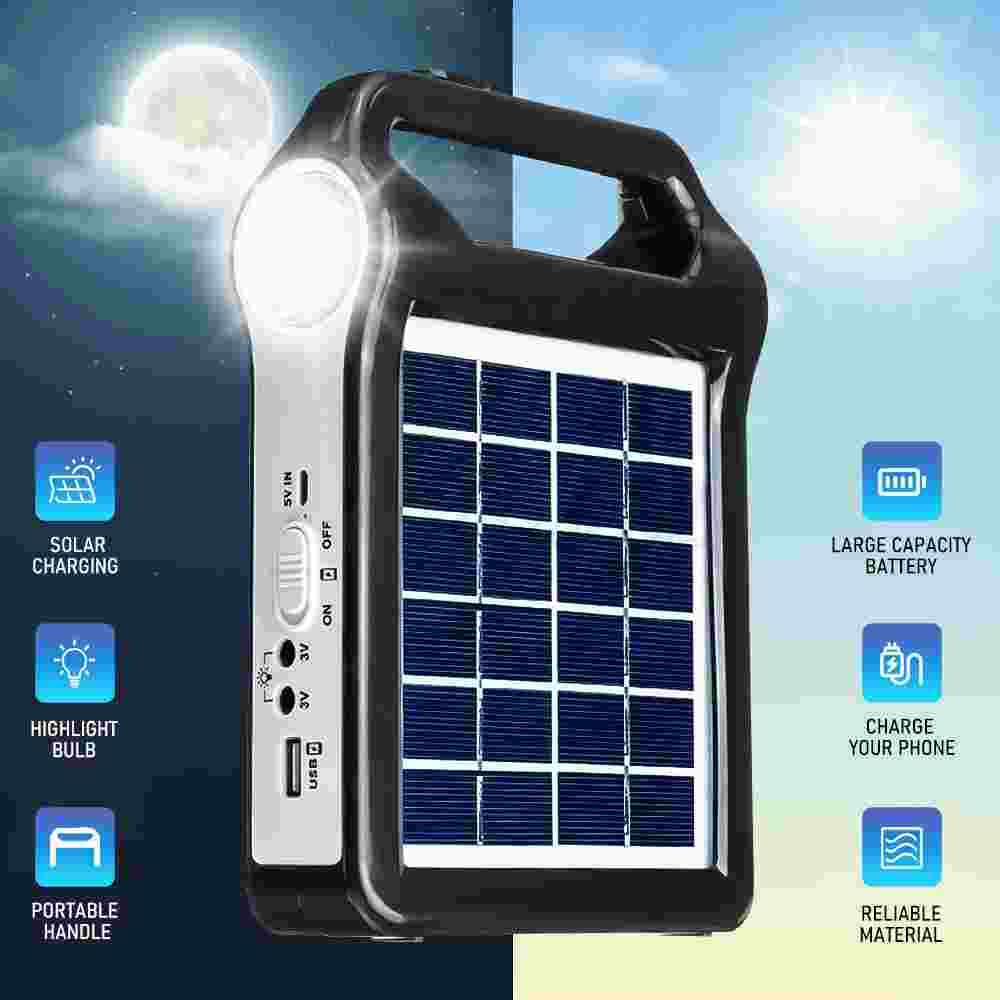 Portable Power Station Solar Generator Panel Power Bank Outlet Camping Emergency