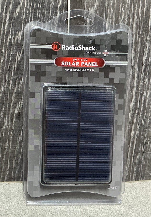 Radio Shack Solar Panel 1W• 4.5V 2770048