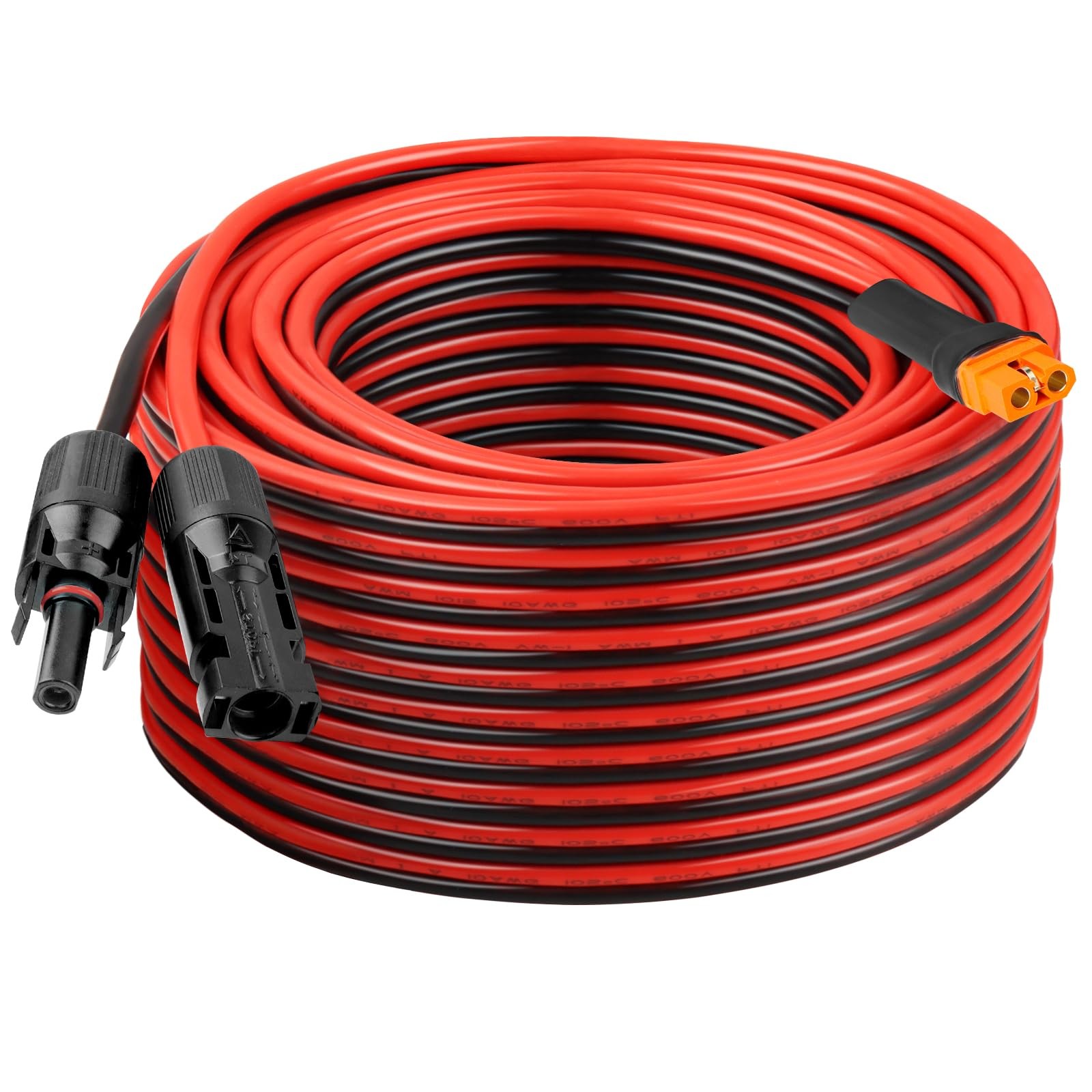 10AWG 75FT Solar to XT60i Extension Cable 3 6 10 35 50 75 100FT Heavy Duty Ad…