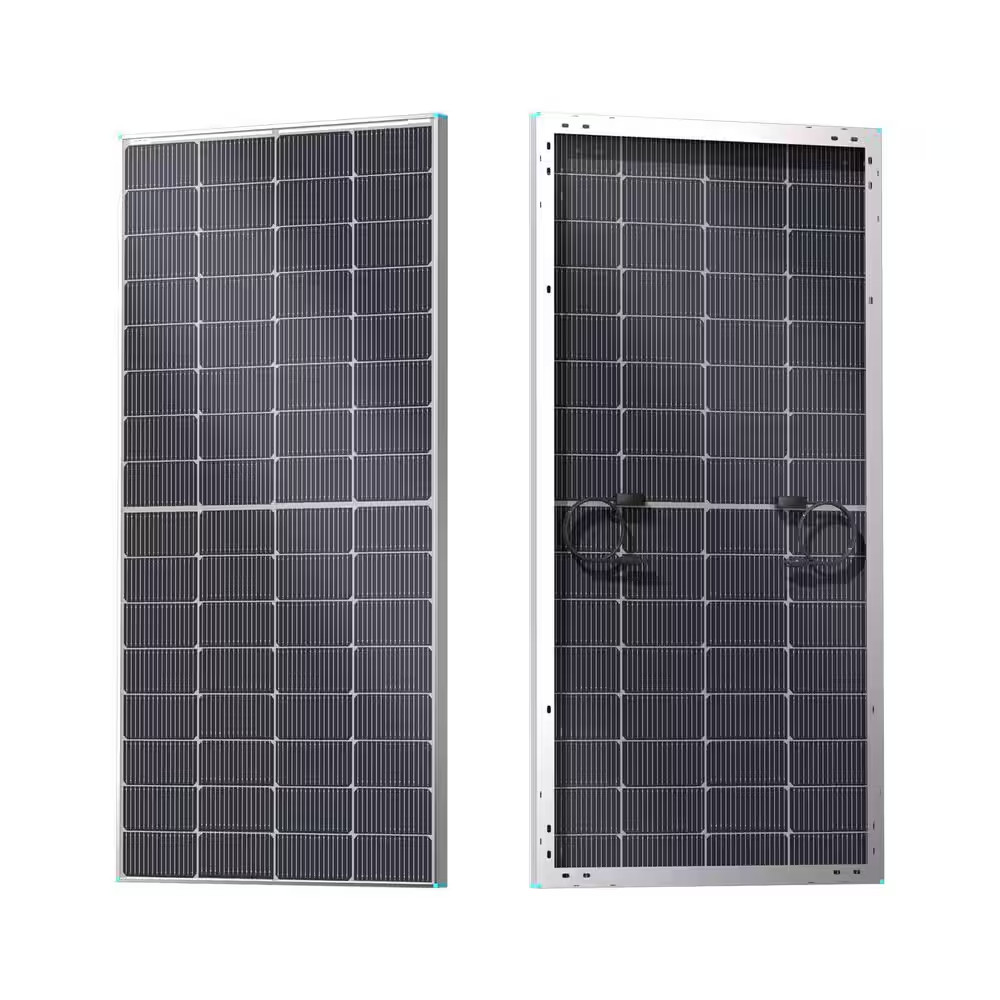 Bifacial 250-Watt 12 Volt Monocrystalline Solar Panel N-Type 16BB Double-Side 25