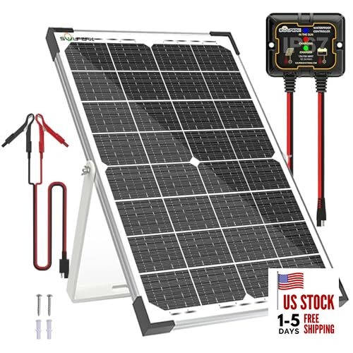 30W Solar Battery Charger Solar Battery Maintainer + Upgrade 10A MPPT 30W MPPT