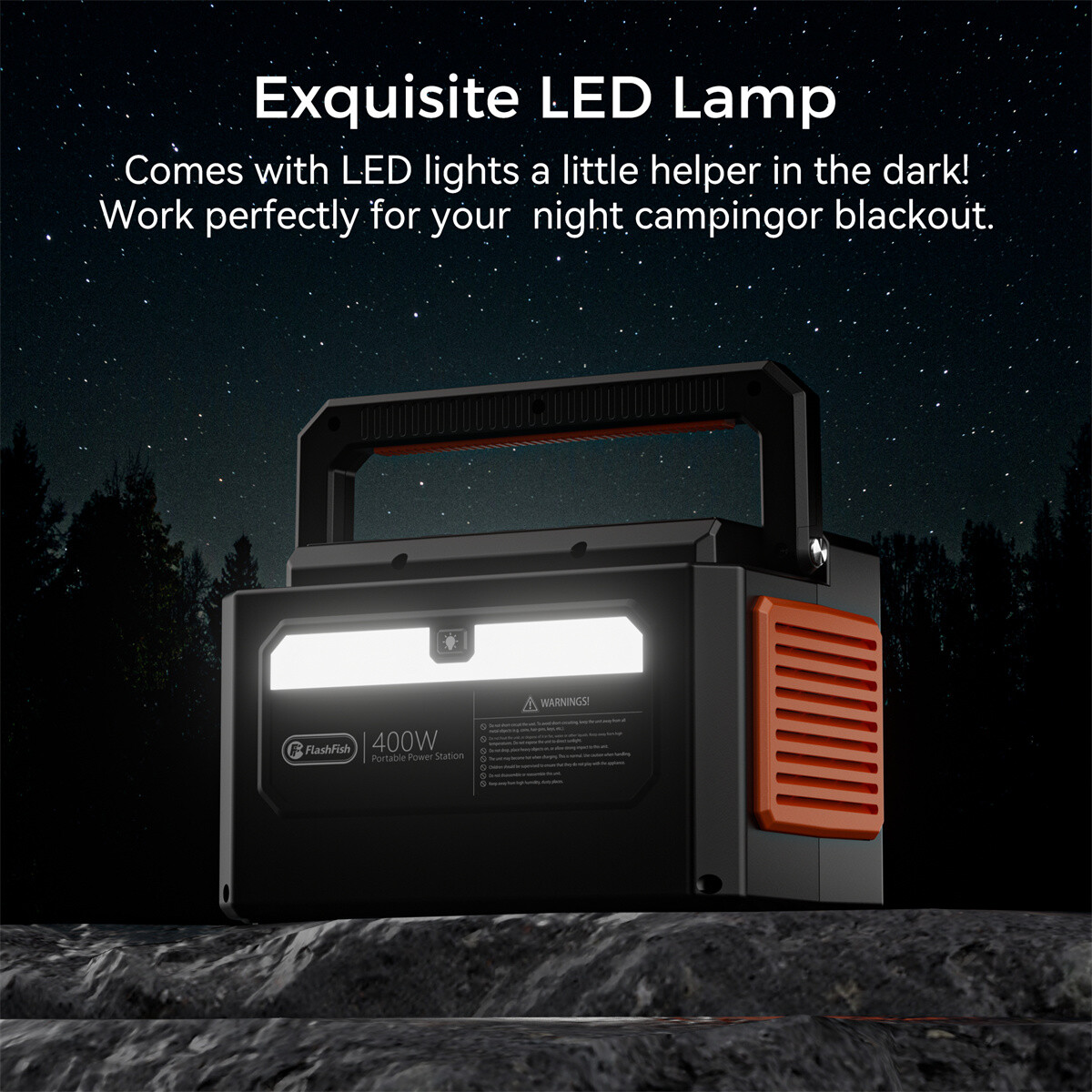 Flashfish K53 Portable Power Station 400W 400Wh Solar Generators Refurbished