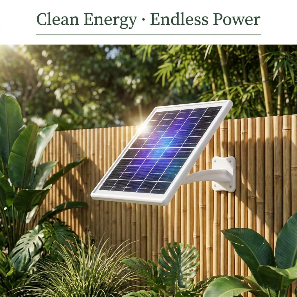 8W Solar Panel with 12000mAh Battery, 5V/12V USB C & DC Dual Output, IP65 Wat…