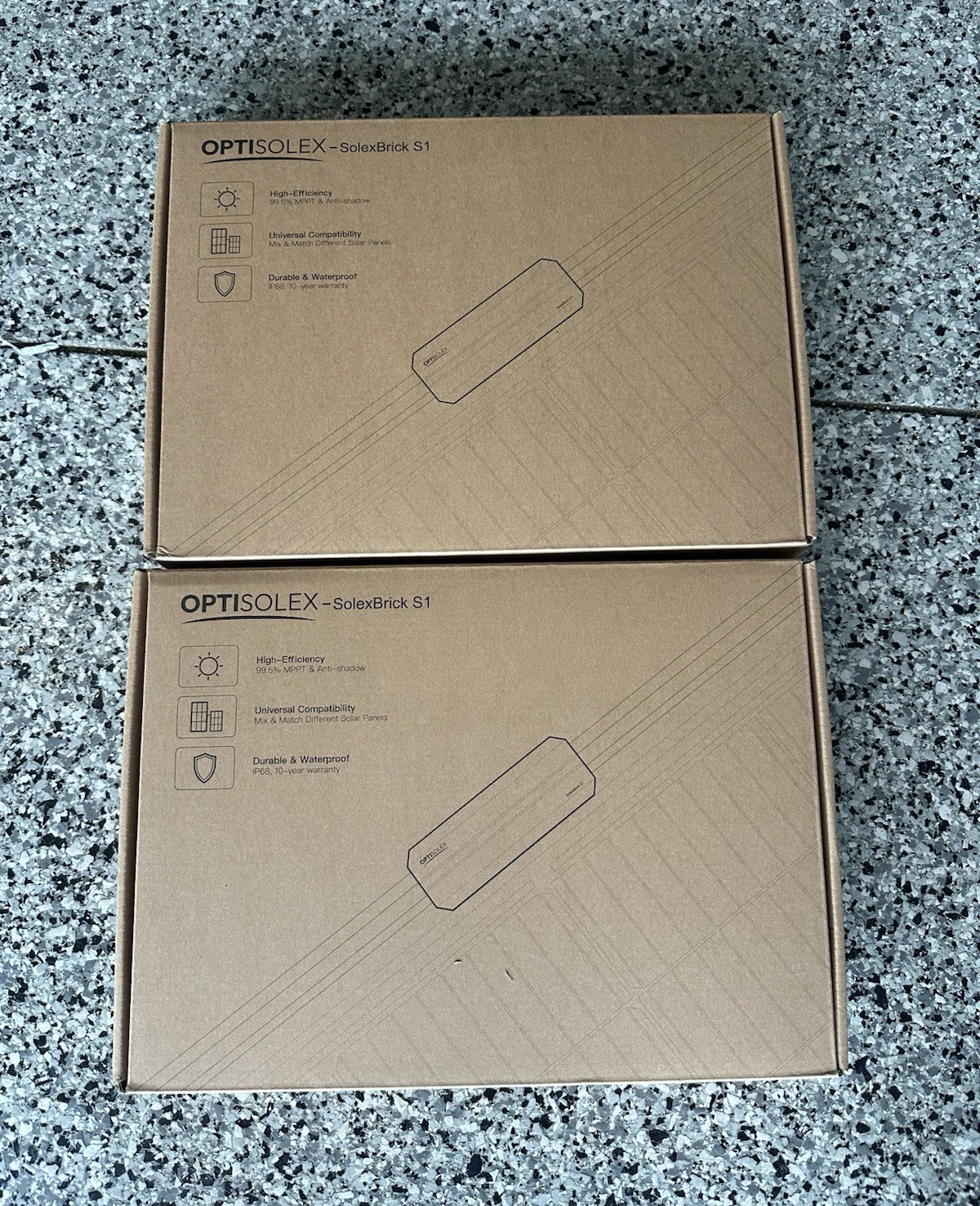 (2) Two OptiSolex SolexBrick S1 50A MPPT Waterproof IP68 12/24/48V RV/Van