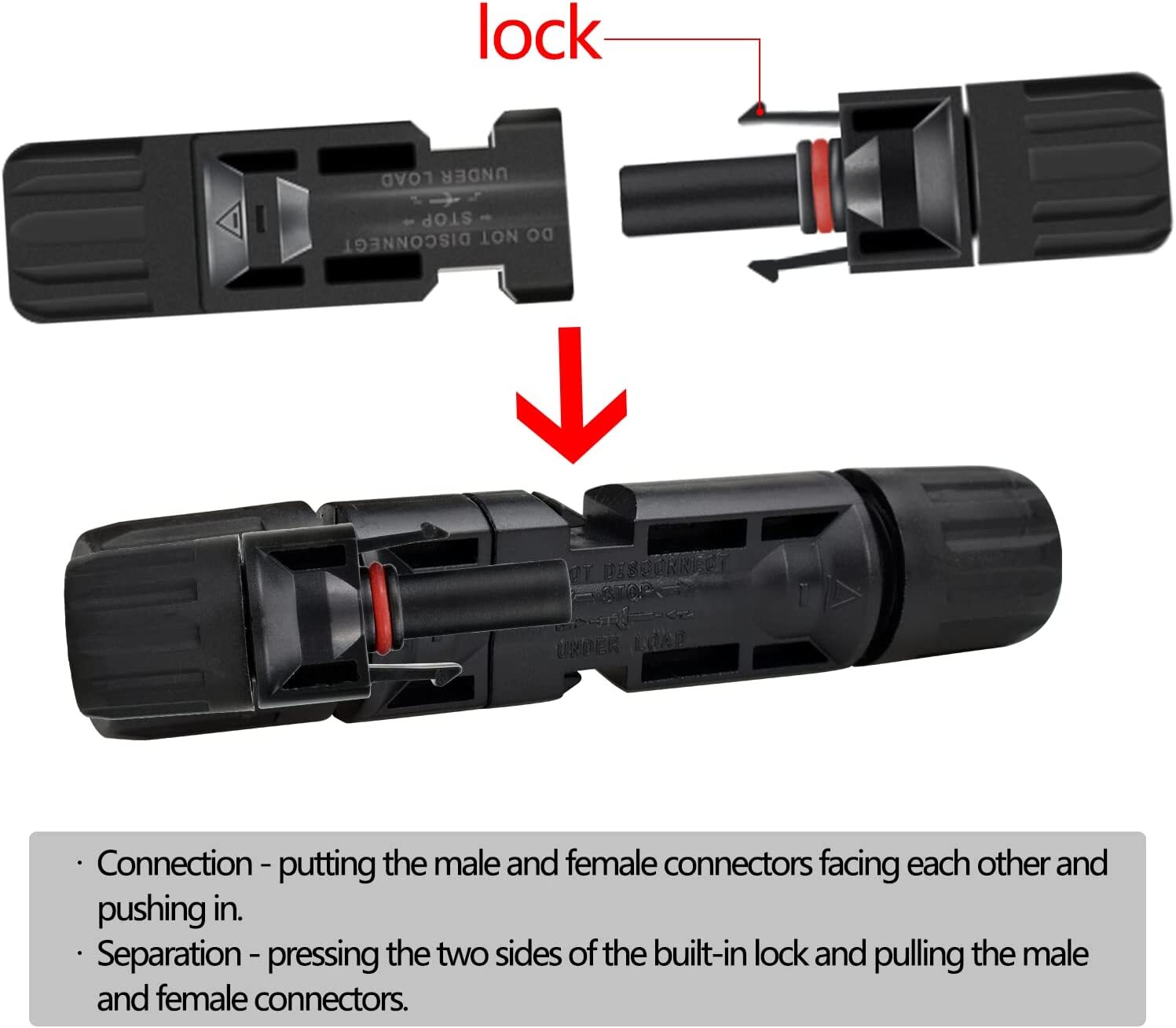 24/12PCS Solar Panel Cable Wire Connectors Crimper PV Crimping Pliers Tool Set