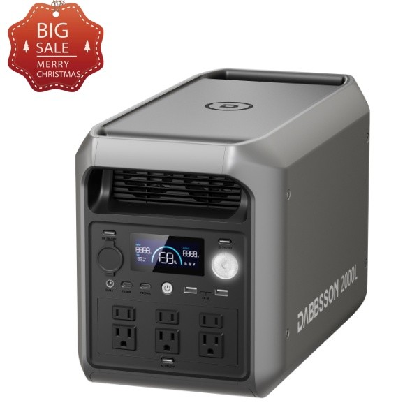 2200W 2048Wh Portable Power Station Solar Generator App Control LiFePO4 Battery