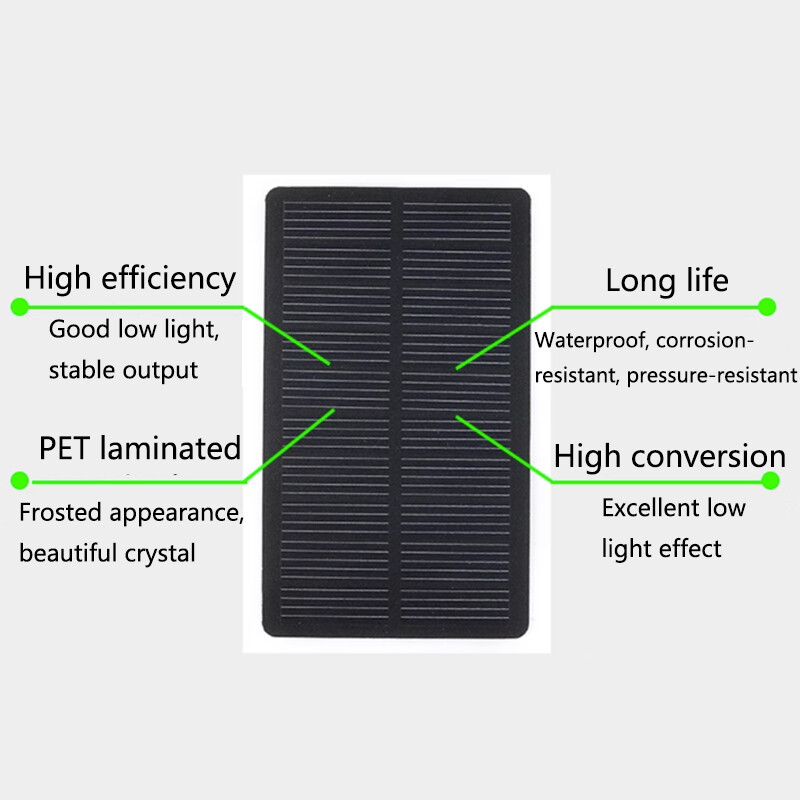 Small Solar Cell Module Small Solar Panel Monocrystalline 1W 5V Solar Panel New