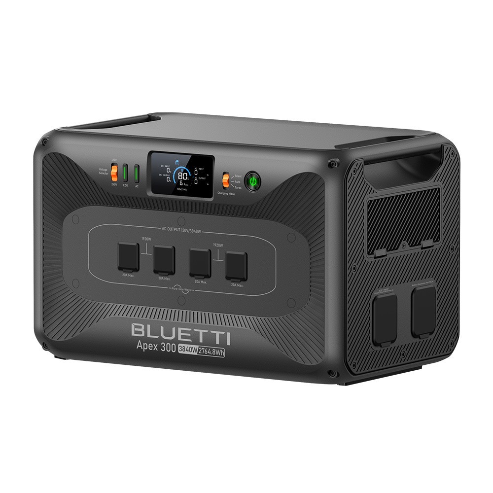 BLUETTI Apex 300 2764Wh 3840W Portable Power Station Expandable for Backup