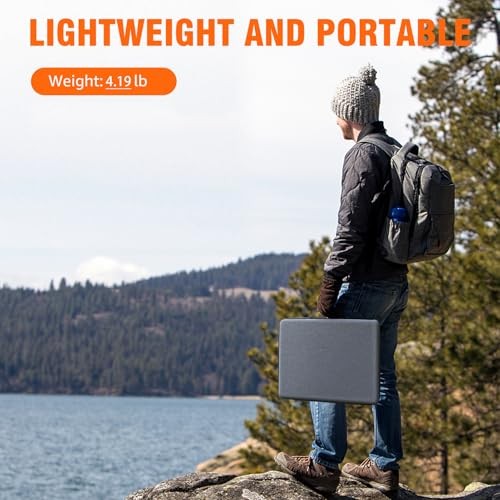 Portable Solar Panel Foldable Solar Charger with DC/USB C/USB A Output DC 60W