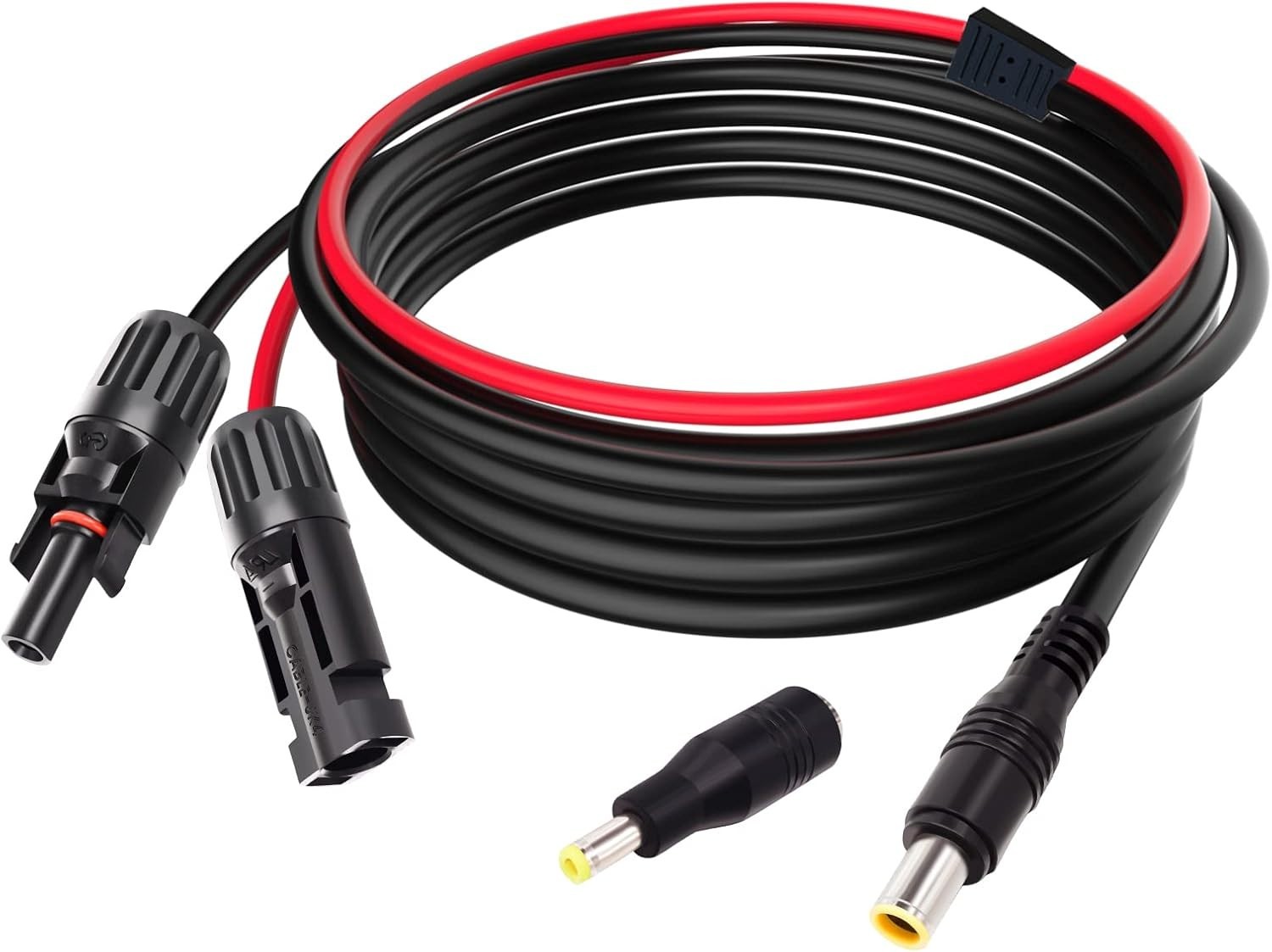 Durable 6.23ft DC 8mm to 5.5mm Solar Adapter Cable for Portable Power Stations